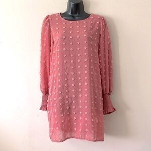 Solution Dotty Dress Mauve small NWOT